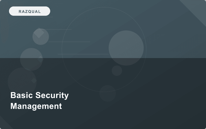Level 2 Award in Basic Security Management Safety & Operation